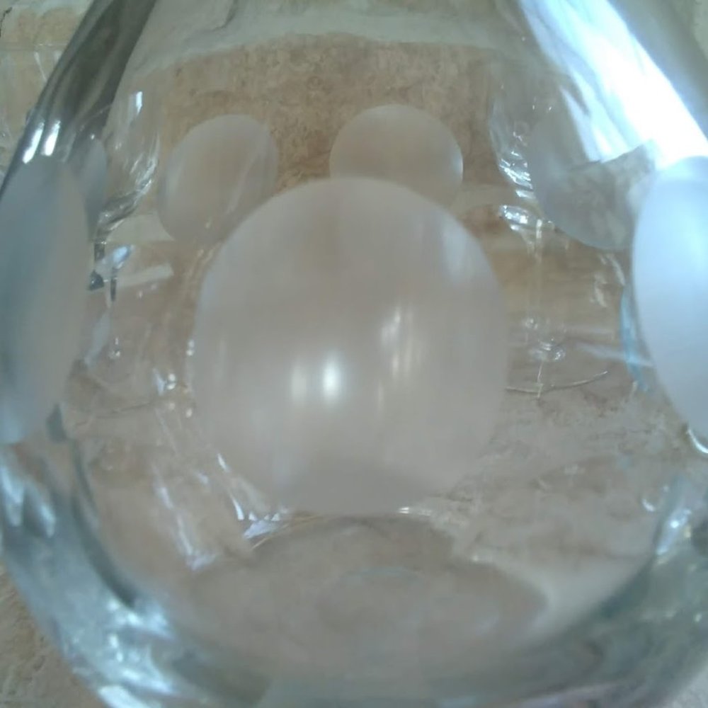 Vintage Mid Century Etched Glass Decanter/Glasses - Picture 4 of 10